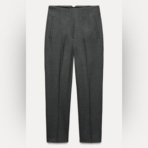 Charcoal High Waist Zara Trousers
